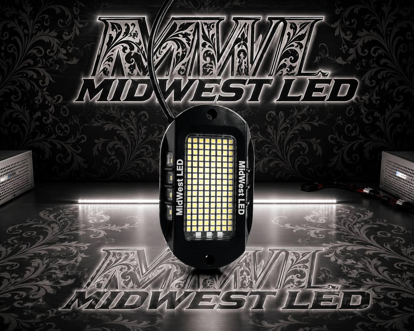 144 LED Rock Light - White P&P