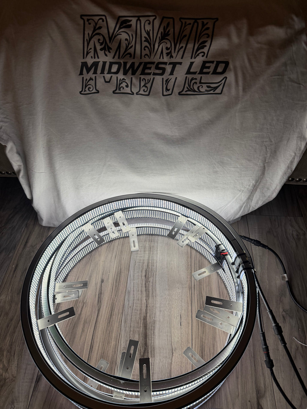10 Row Pure White Wheel Lights
