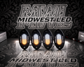 96 LED Rock Light - White / Amber Strobe P&P